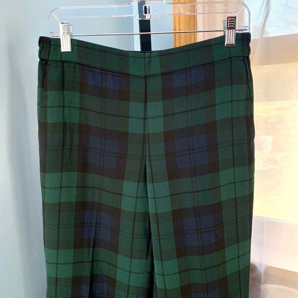 J. Crew Factory Jamie Black Watch Plaid Pants Size 8 - Picture 3 of 6